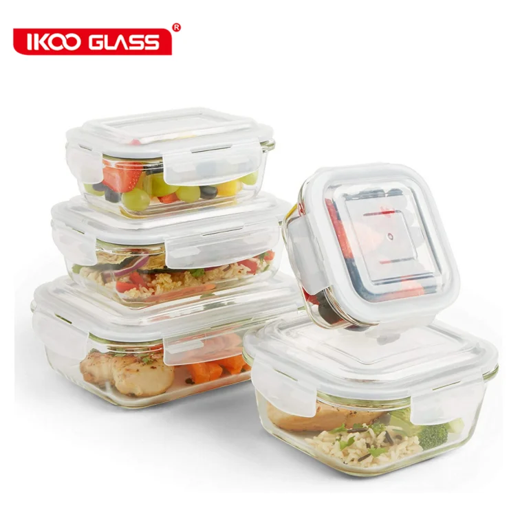

hot selling kitchen accessories glass food storage container sets