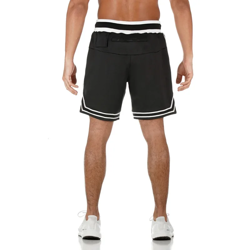 New Custom Mens Black Basketball Shorts Quick Dry Athletic Mesh Shorts ...