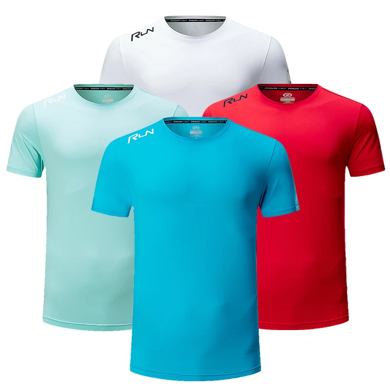 

New Design O Neck T-shirt Summer Short Sleeve Sports T Shirt Quick Dry Customized Blank Casual Woven Blank Tshirt Gym Sportswear