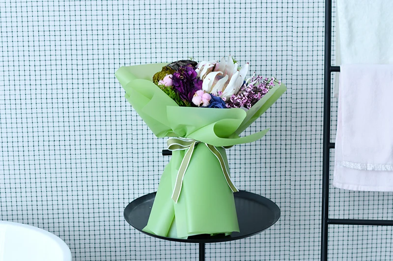 
Wholesale Korean Pure Color Waterproof OPP Gift Wrapping Paper Roll For Birthday, Flower 