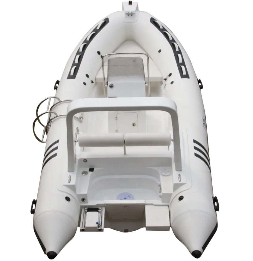 

Factory price CE 16ft 6 person Rib 480 Rigid Hypalon Inflatable Boat for Sale for 6 people outdoor river, White