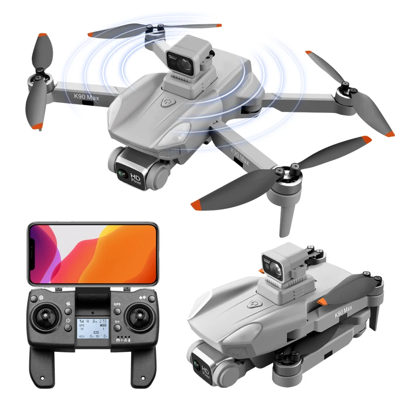 

4K Esc Dual Hd Camera Gps Mini Dron 360 Degree Laser Obstacle Avoidance Professional Drones K90 Max Drone