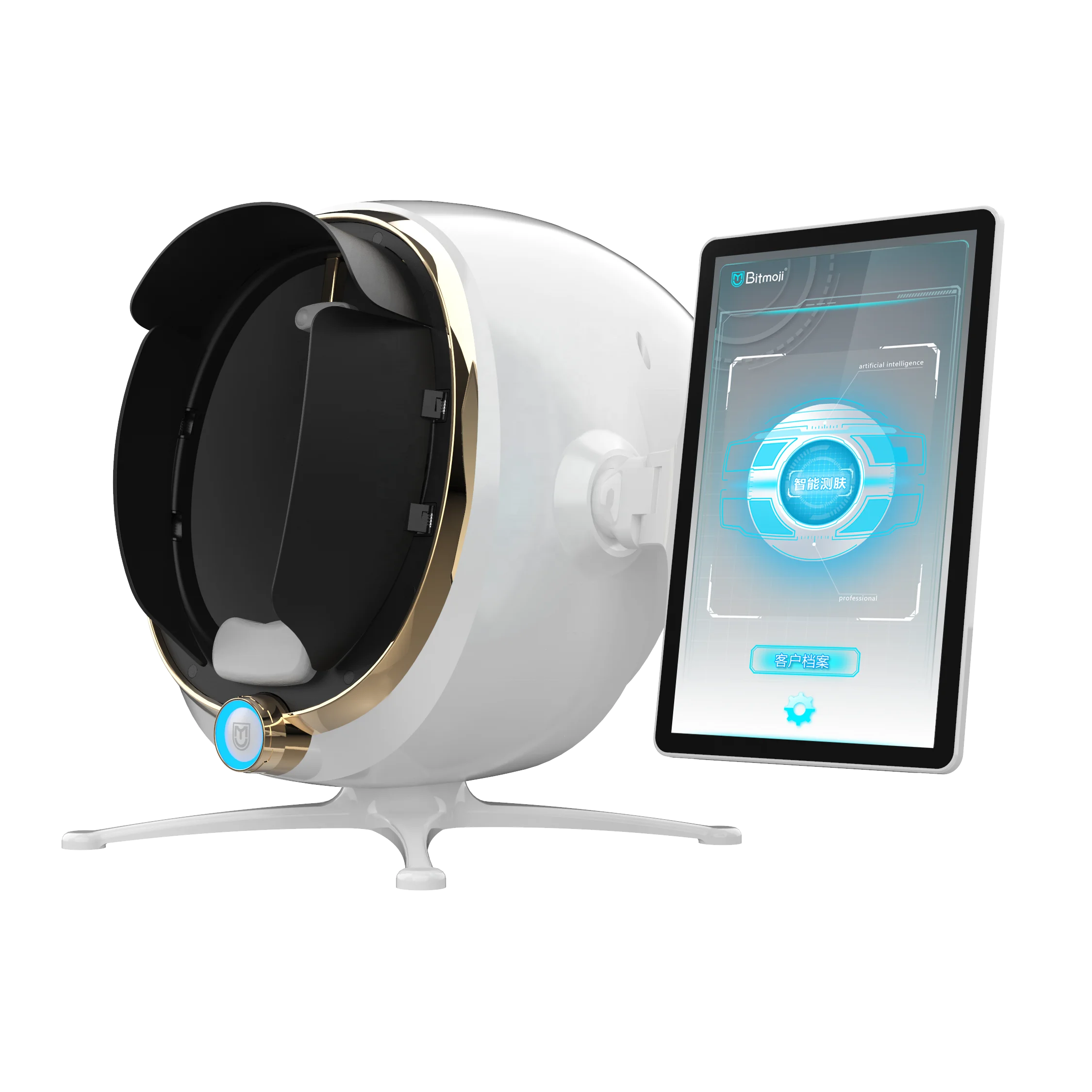 

Factory outlet New AI Technology 3D Facial Scanner Skin Analyzer Portable Eight Spectrum 3d facial Skin Analysis Machine