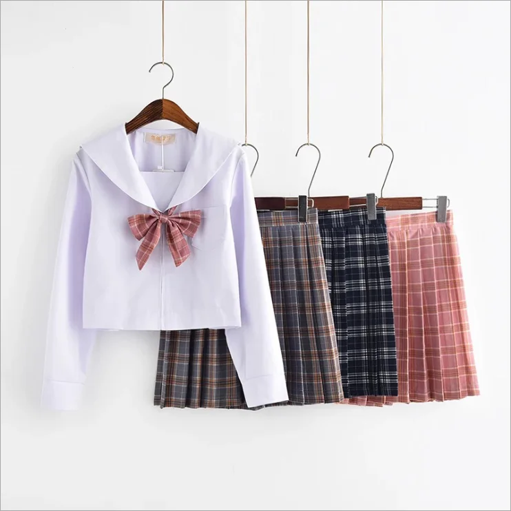 

Custom latest 100% cotton white shirts japanese jk uniform