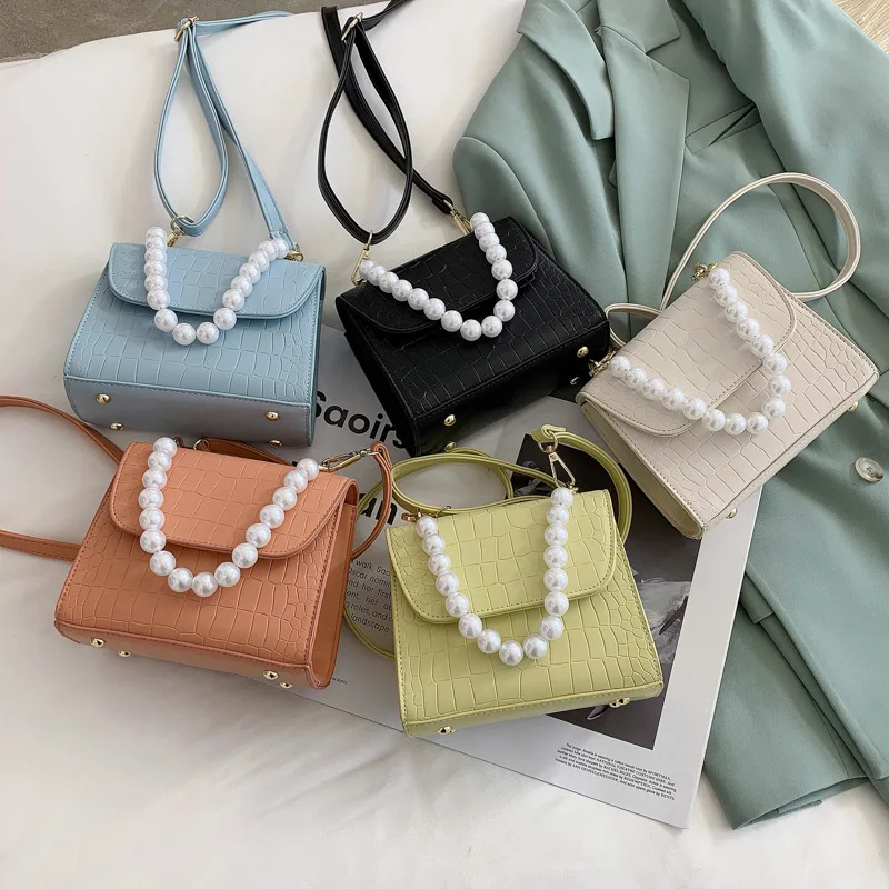 

Pearl chain shoulder bag woman shoulder bag small shoulder bags women, As picture showed