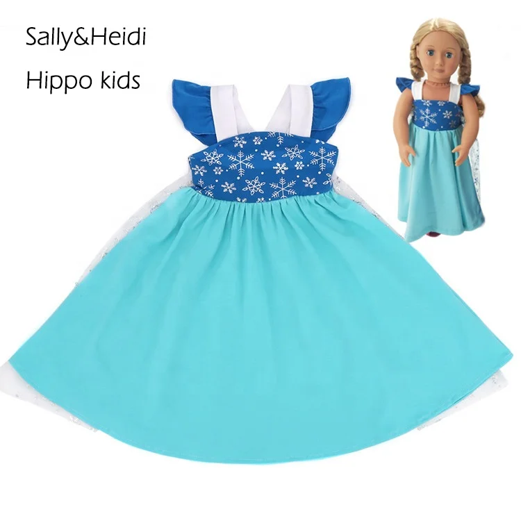 

Sally&Heidi Hippo kids Fashionable baby girls clothing dress girl summer elsa princess dresses