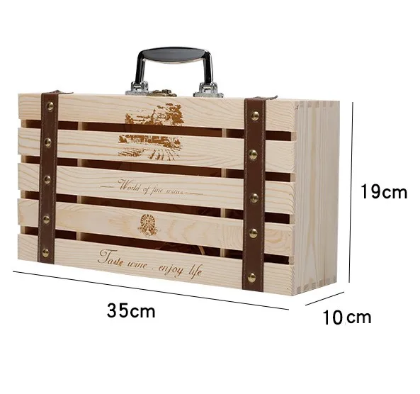 

CNLF hot high quality solid wood wine box for gift box storage