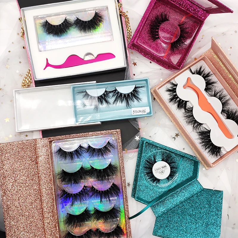 

Wholesale Private Label Mink Strip Eyelashes Fluffy Natural Mink 3d Fluffy Eyelashes