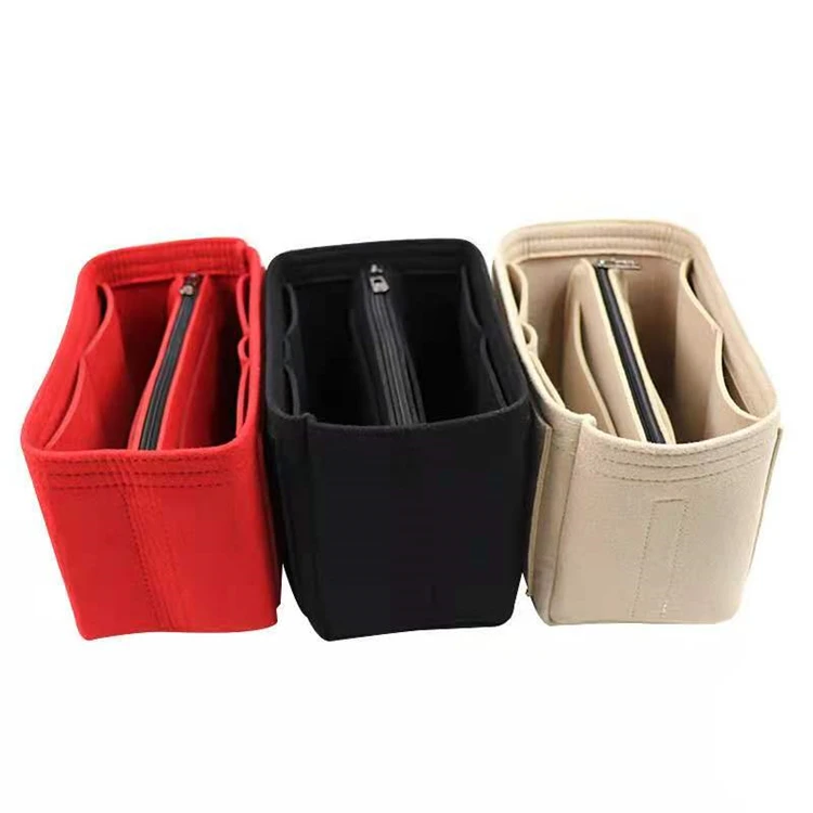 

Eco friendly felt material fashion style felt bag organiser insert felt bag organiser