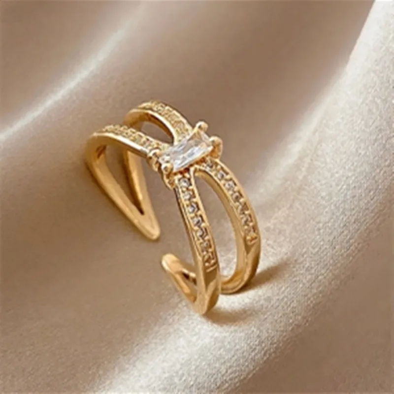 

2021Wholesale Wedding Ring, Fashion Diamond Ring, designer Open Gold Ring For Women