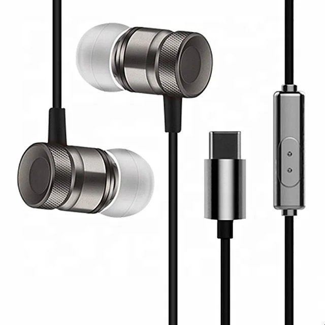 

Digital DAC audio type-C Headphones In ear wired USB C Headphone Metal earphone, Silver,gold,gray,rose gold