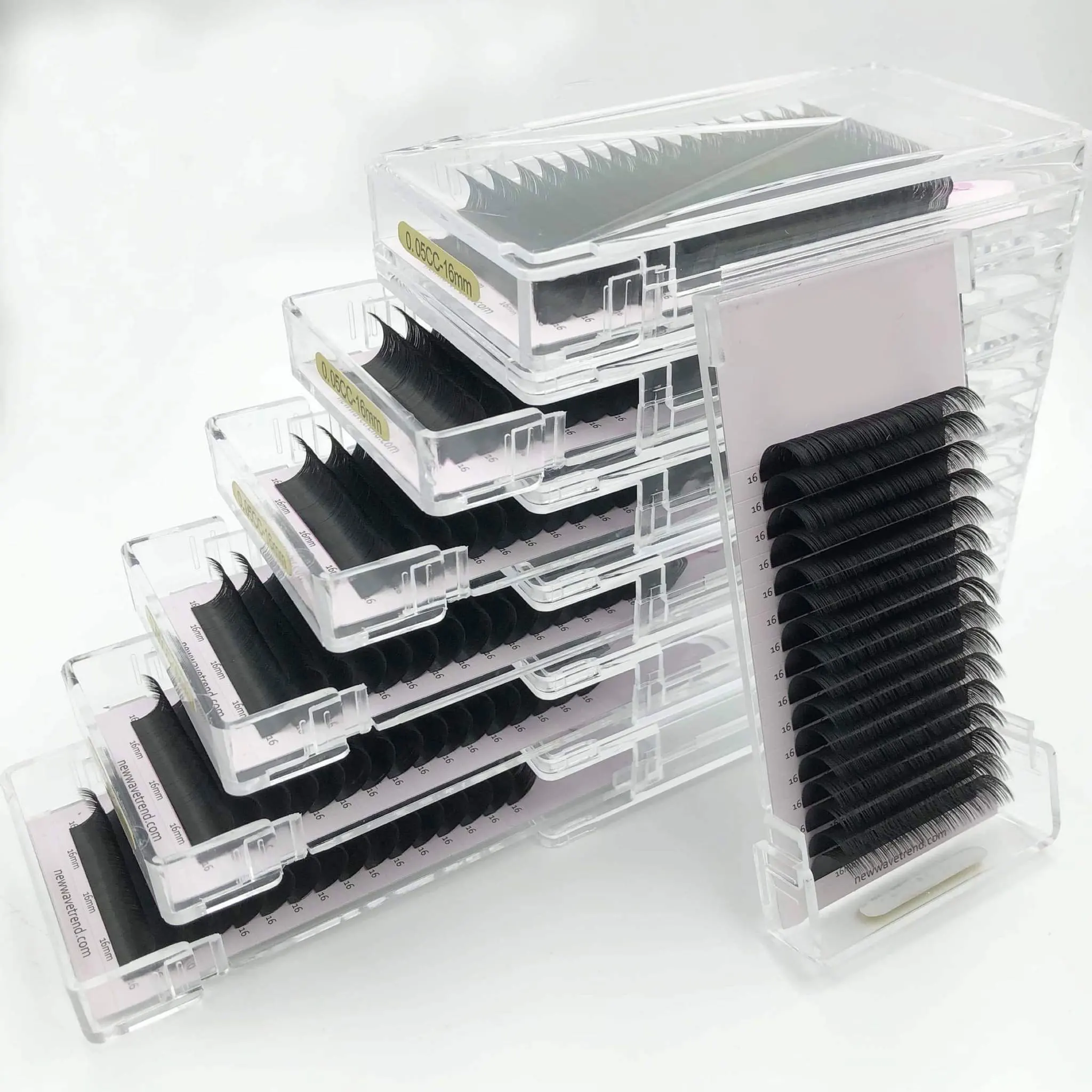 

Factory price knot free lashes individual matte black eyelash extension