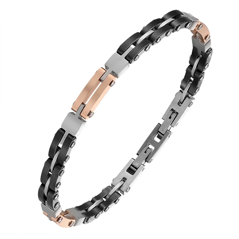 

Wholesale Fashion Europe Style Ceramic Stainless Steel Bracelet