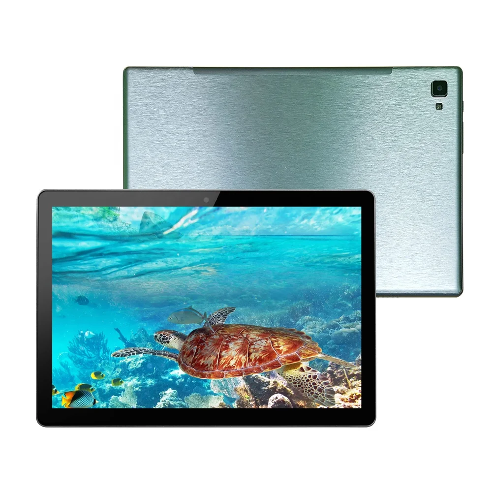 

2021 Latest 4G Learning Tablet pc Android 10 inch with 4GB Ram Octa Core Magnetics Docking Type-C Big Battery, Gold black silver