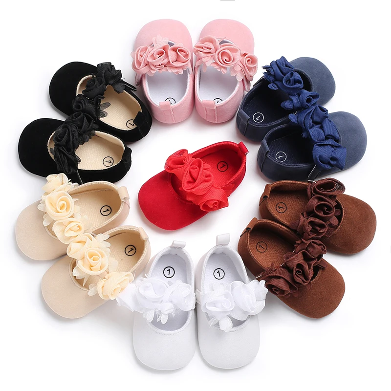
Wholesale baby walking shoes cute soft-soled indoor non-slip princess shoes baby girls shoes 