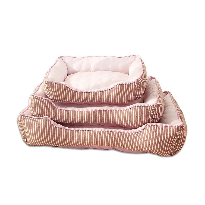 

New Pet Bed Dog Cat Cushion Autumn And Winter Removable And Washable Pet Beds & Accessories, Blue/pink