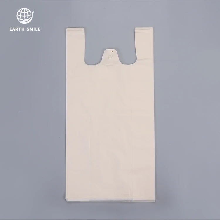 
Corn Starch T-shirt Plastic Shopping Bag Compostable Shopping Bag 