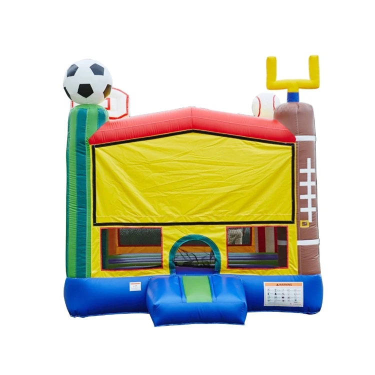 
Commercial wholesale football noraml inflatable bouncer castle bouncy park for kids 
