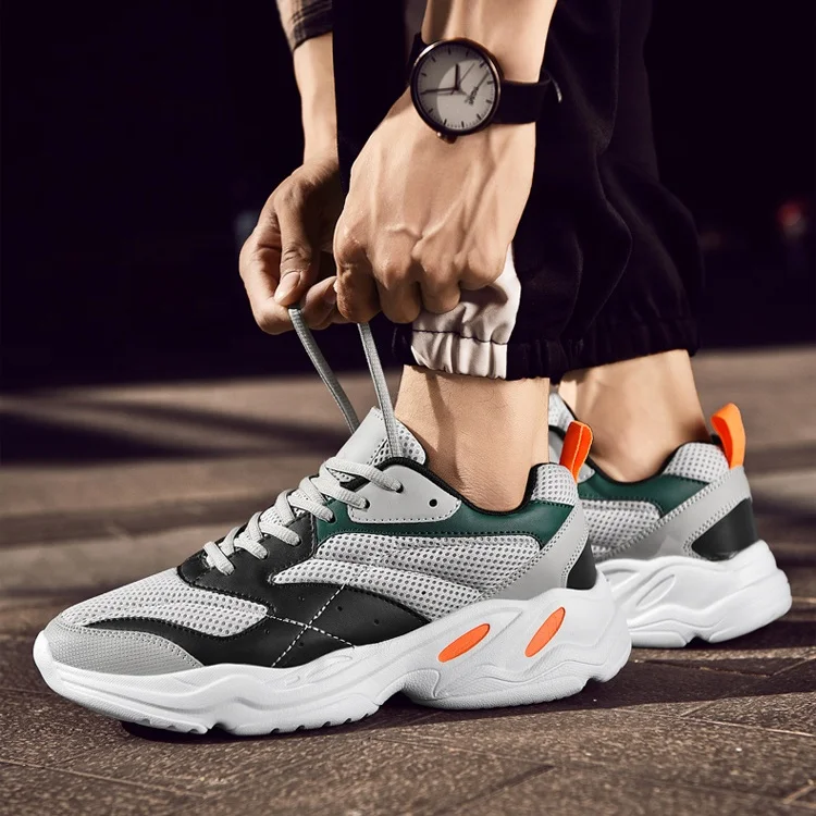 

Fashionable Popular Design Daily Wear Large Size Casual Sports Mesh Men Sneakers Shoes, Picture