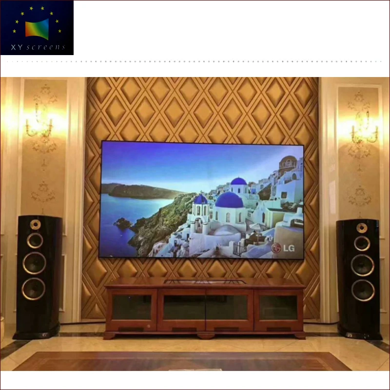 

100inch 4K 3D 0.8 gain clr ust pet projector screen