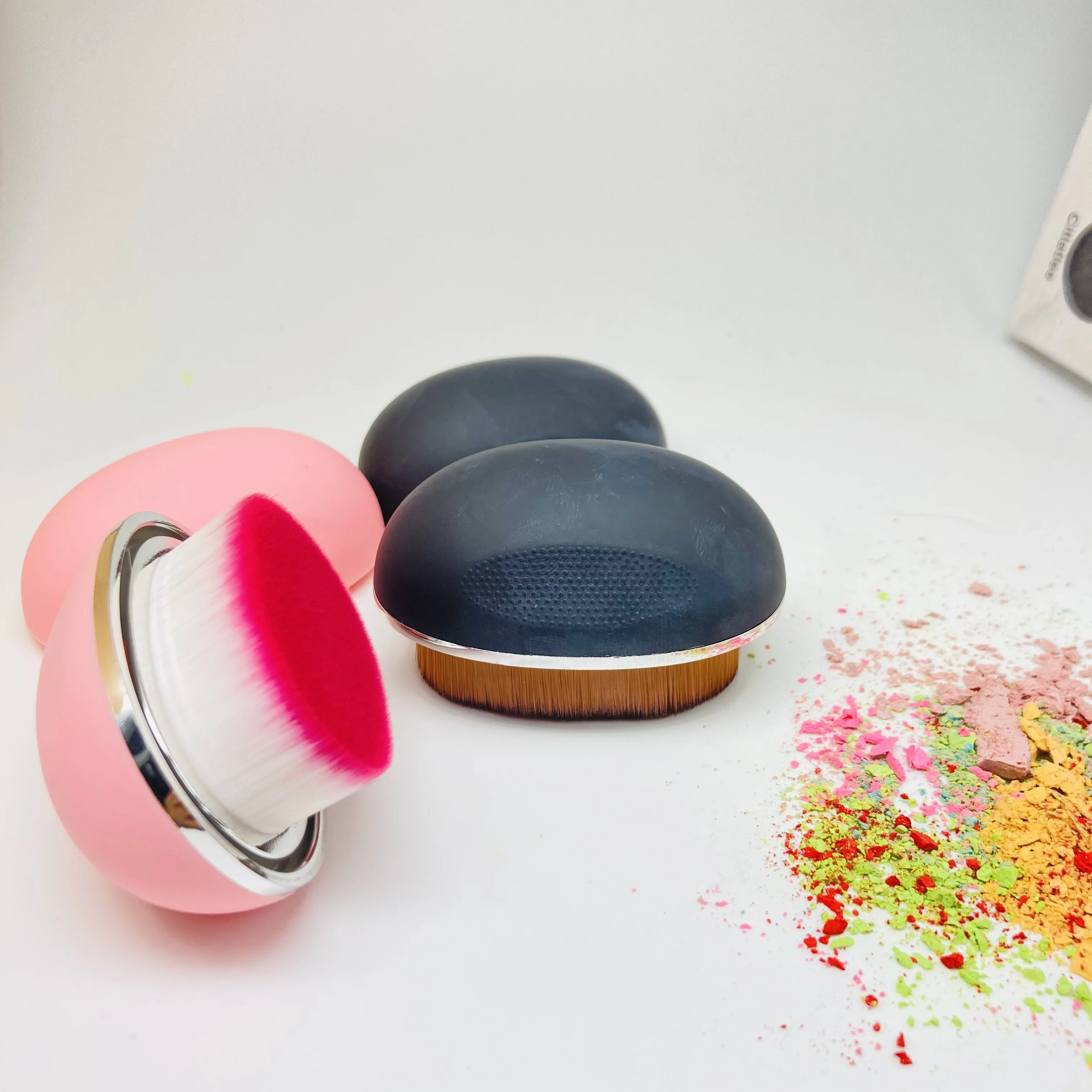 

Pink make up brushes box for custom logo high quality foundation brush make up