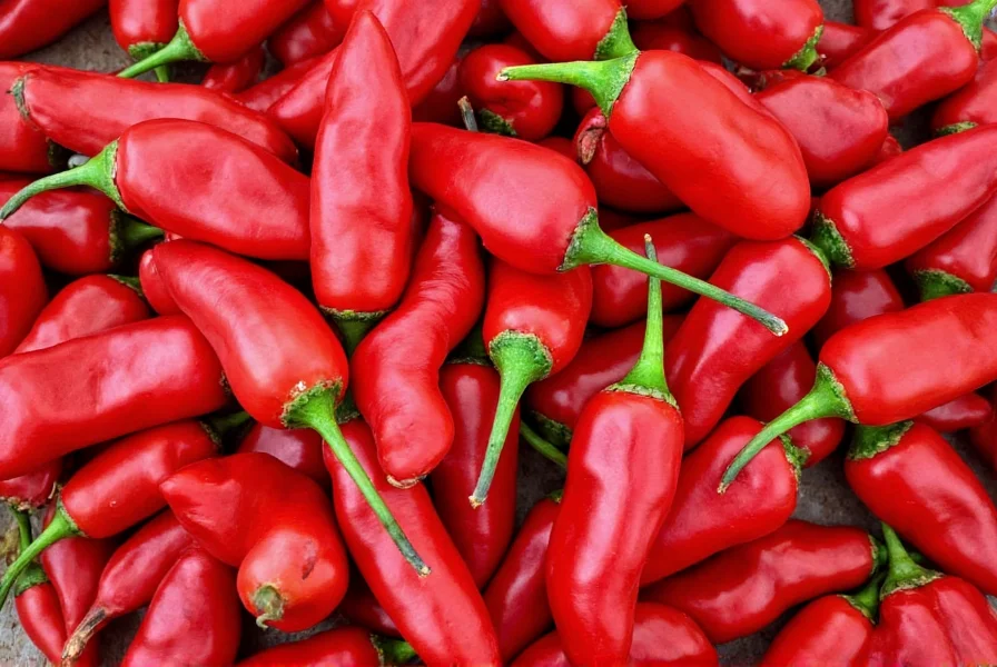 Salsa made with long red spicy pepper