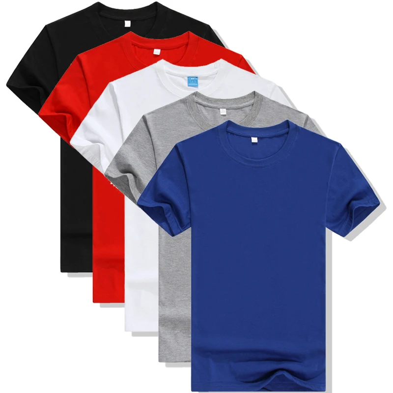 

T-shirt men's spring and summer new short-sleeved solid color round neck modal custom-made heat transfer advertising shirt