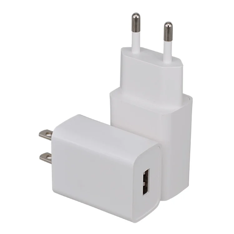 
High Quality US EU Plug 5V 2.1A Travel Charger 1 USB Socket Mobile Power Adapter  (60835196689)