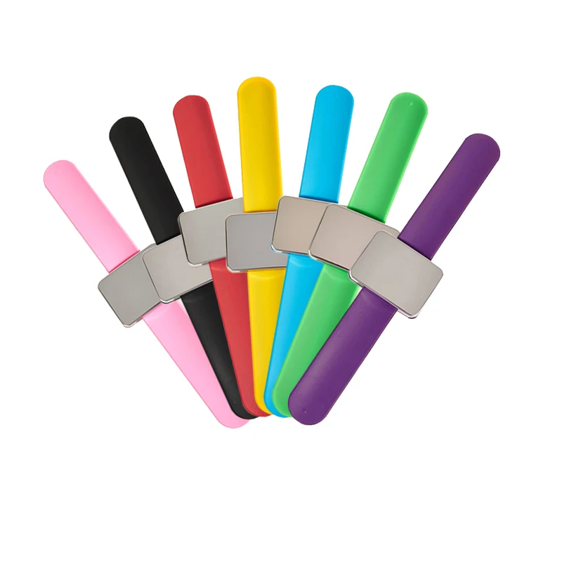 

Silicone wristband square magnetic watch hairpin pick up tool bracelet for hair salon