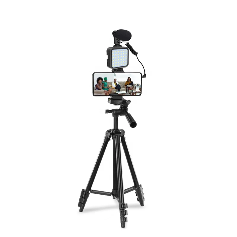 

Mamen KIT-05LM Live Streaming Equipment Tripod Phone Vlog Kit Camera Recording Microphone Mic Condenser Set For Vlogging