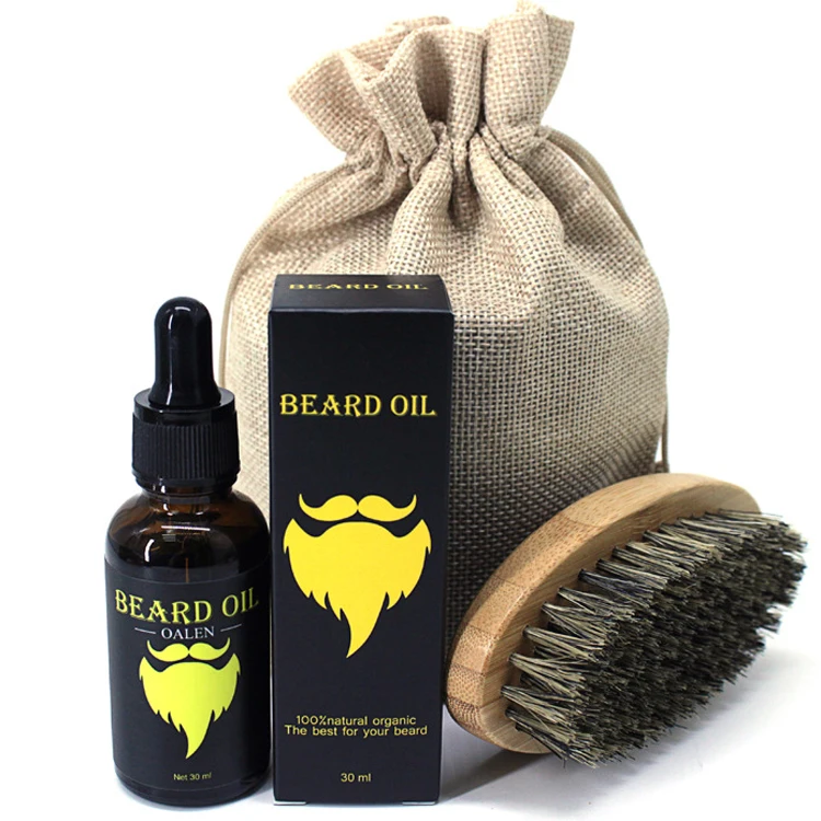 

Men Organic Beard Oil Soften Strengthen and Promote Beard Mustache Growth Oil