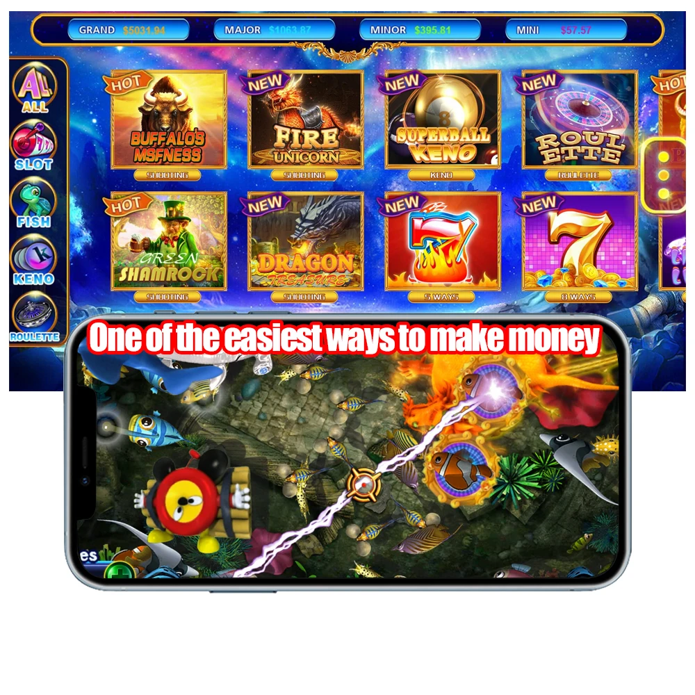 

Pot O Gold Newest Ocean King Hight Profit Fish Gambling Game Board