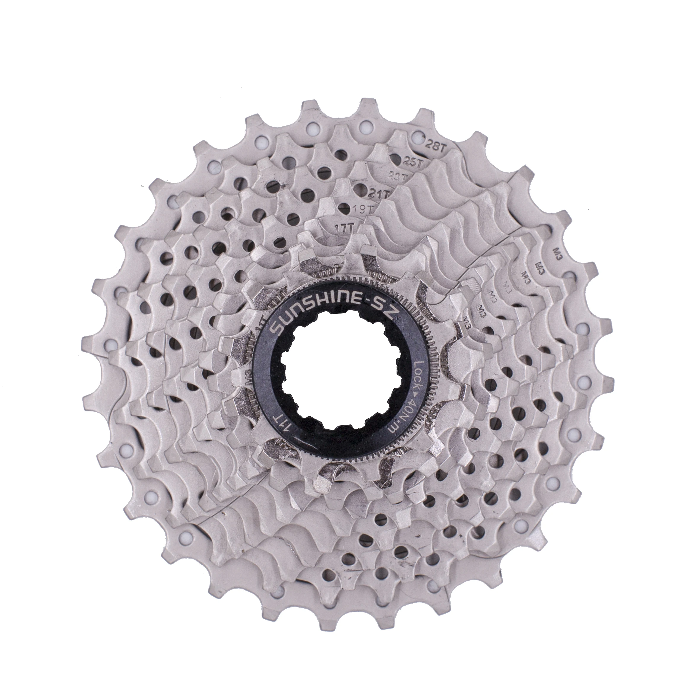 

SUNSHINE 11 speed Cassette 11S MTB bike Road Bicycle Freewheel Flywheel 28/32/36/40/42/46/50/52T for Road Bicycle, Silver/silver black/titanium