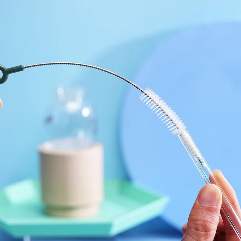 

Sanga New Design Mini Bottle Reusable Stainless Steel Straws Pipe Cleaning Brushes