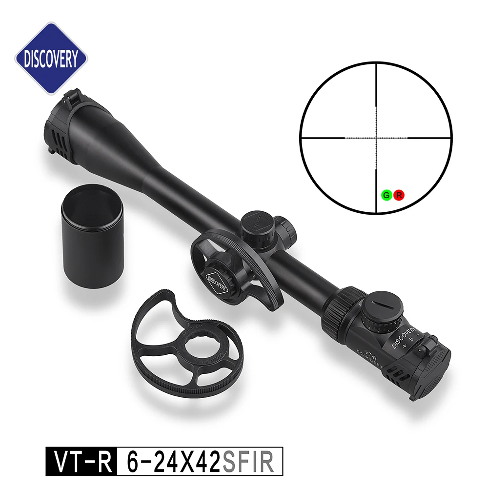 

Discovery Riflescope VT-R 6-24X42SFIR Red and Green Illumination Reticle Rifle Scope for military gun accessories