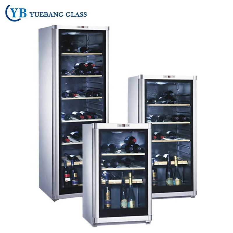 
PVC or Aluminum Frame Wine Cabinet Triple or Double Glazing Glass Door 