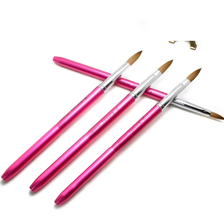 

Aokitec Multisize Acrylic Manicure Salon Tools Art Kolinsky Nail Brush With Cover