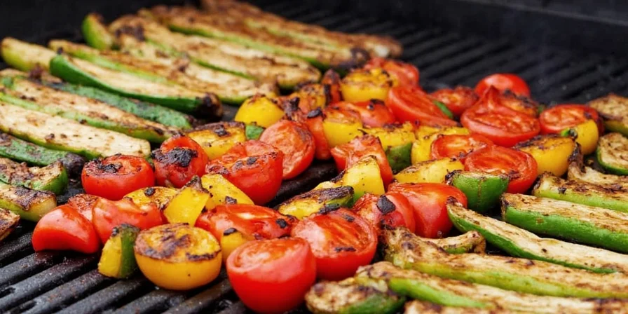 Comparison image of essential vegetable grilling tools