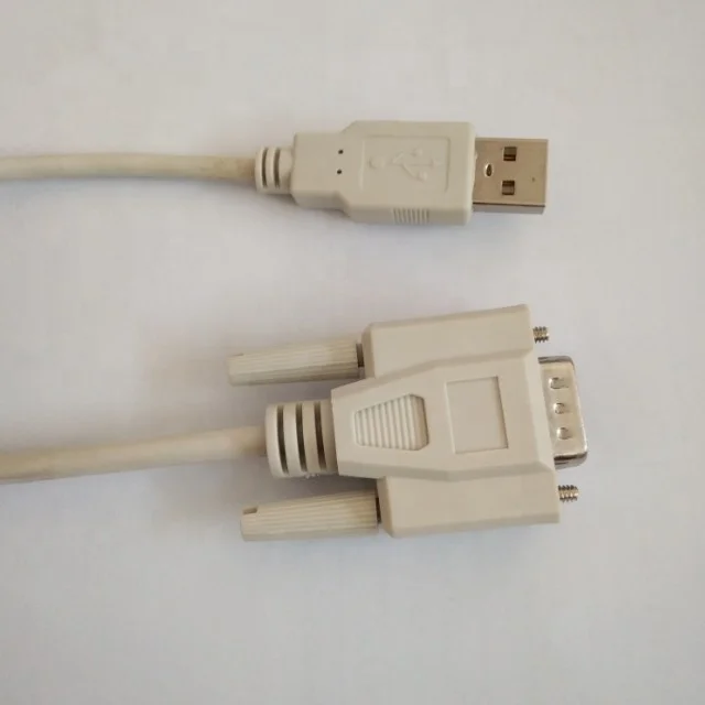 

RS232 DB9 M TO USB AM SERIAL CABLE MOLD, Black beige