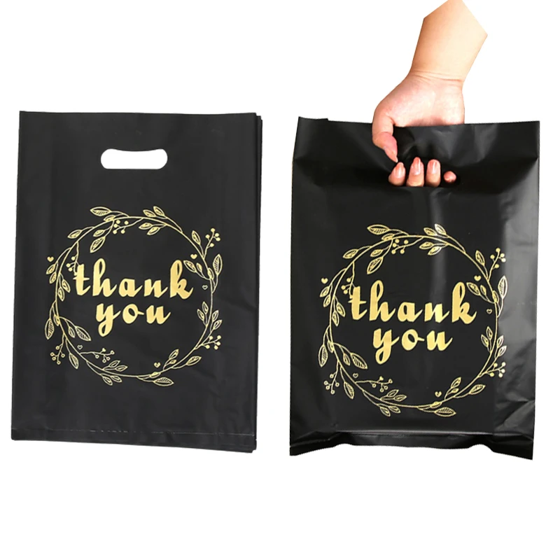 

Hot Sale Durable Heavy Duty Shopping Bag Plastic Shop Packaging Bag Printing Thank You Bag