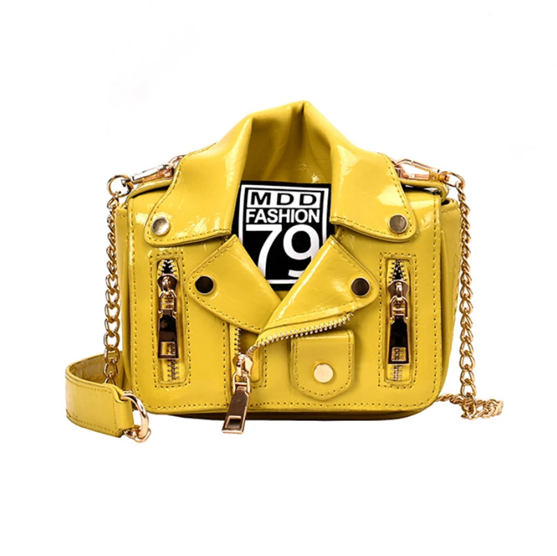 Designer Square Jacket Shape Handbag Purse Function Korean Chains Bag ...