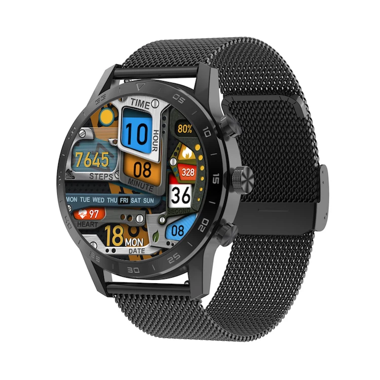 

KK70 Smart Watch Round Screen Rotary BT Call Sport Heart Rate Blood Pressure Oxygen Pedometer Fitness Tracker Men Smart Watch