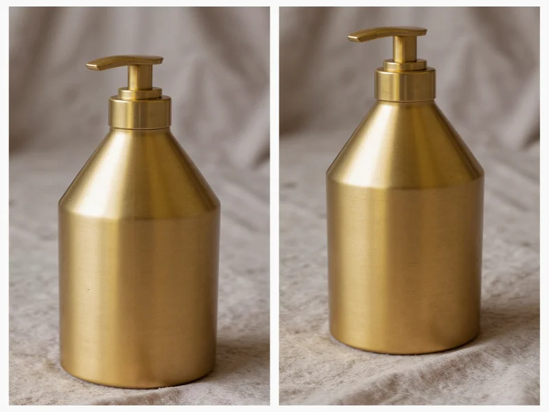 Brass items before and after using homemade cleaner