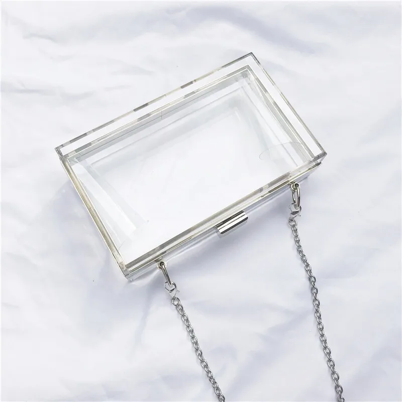 

clear acrylic purse women bag acrylic box crystal wedding party purse evening bag