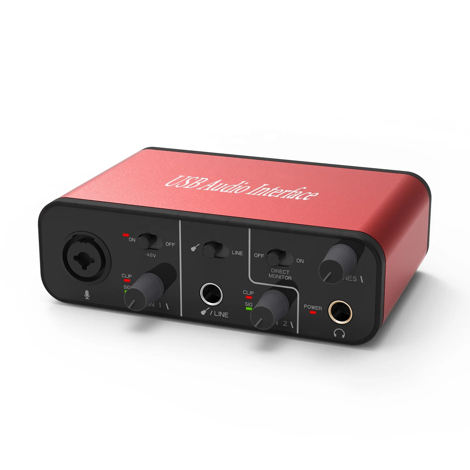 

Custom Made Recordable New Audio Box Usb Audio Interface Usb Sound Card