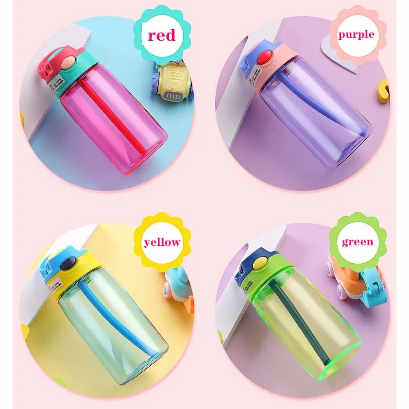 

High Quality Double Wall Clear 17 Oz Reusable Cup Custom Plastic Water Mug With Straw Tumbler