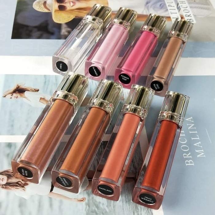 

Wholesale Waterproof Cosmetic Lip Gloss Shiny Lipgloss Cruelty Free Clear Glossy Lipgloss Private Label