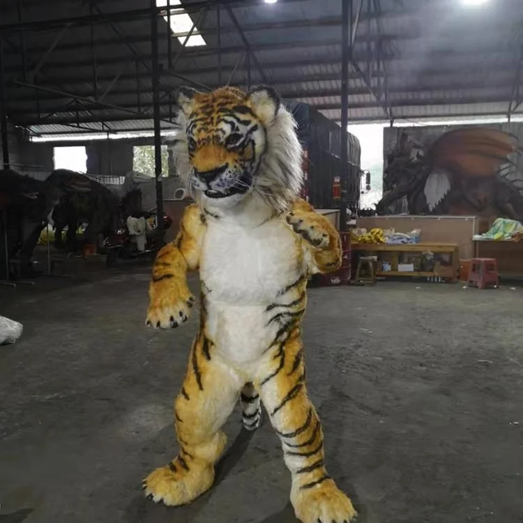 

2020 New Design Good Quality Adult Size Animatronic Realistic Tiger Costume For Fun, Customized