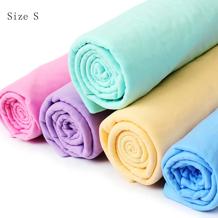 

Amazon Best Seller Size S Wholesale Cleaning Shammy Dog Pet Towel for Pet, Blue/green/pink/yellow/purple