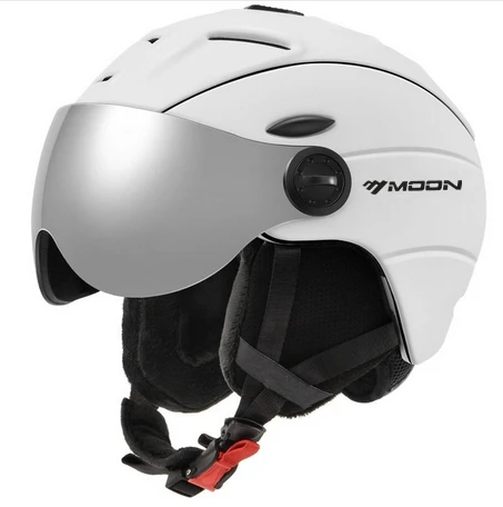 

MOON CE EN1077 Certified snow ski helmet with glasses, Customizable colors